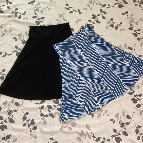LuLaRoe Dresses & Skirts - Bundle of two XL LuLaRoe Azure skirts
